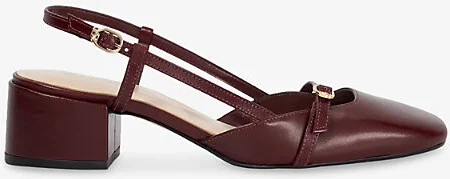 Womens Burgundy Leather Definition Leather Courts Eur 37 / 4 Uk Women