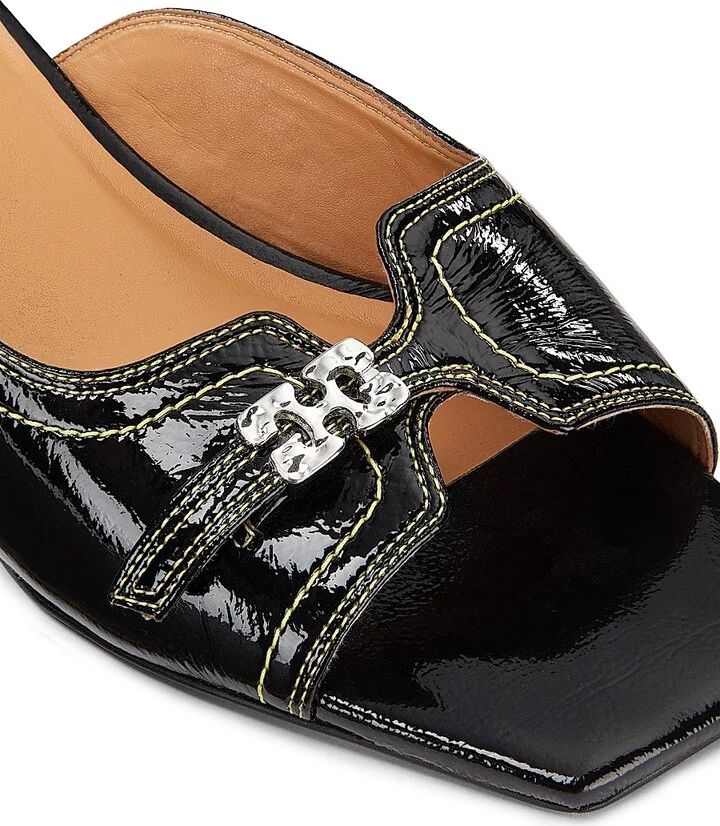 Women's Butterfly Wedge Mule Sandals - Black - Size 5 - Image 5