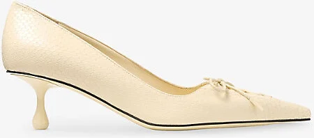 Womens Buttermilk Scarlett 50 Printed Leather Pumps Eur 38/5 Uk Women