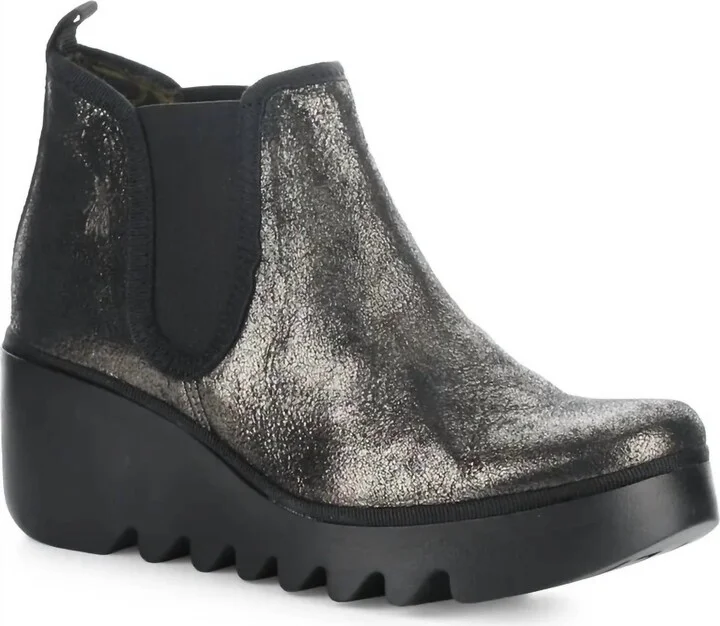 Women's Byne Zip Up Ankle Boots In Graphite