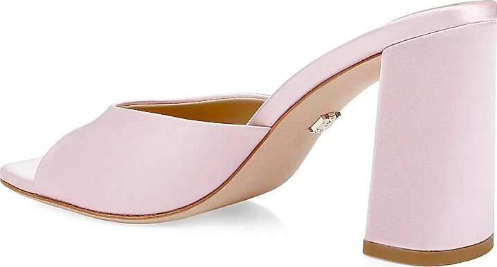Women's Cadence 85MM Satin Slip-On Sandals - Blossom - Size 5 - Image 3