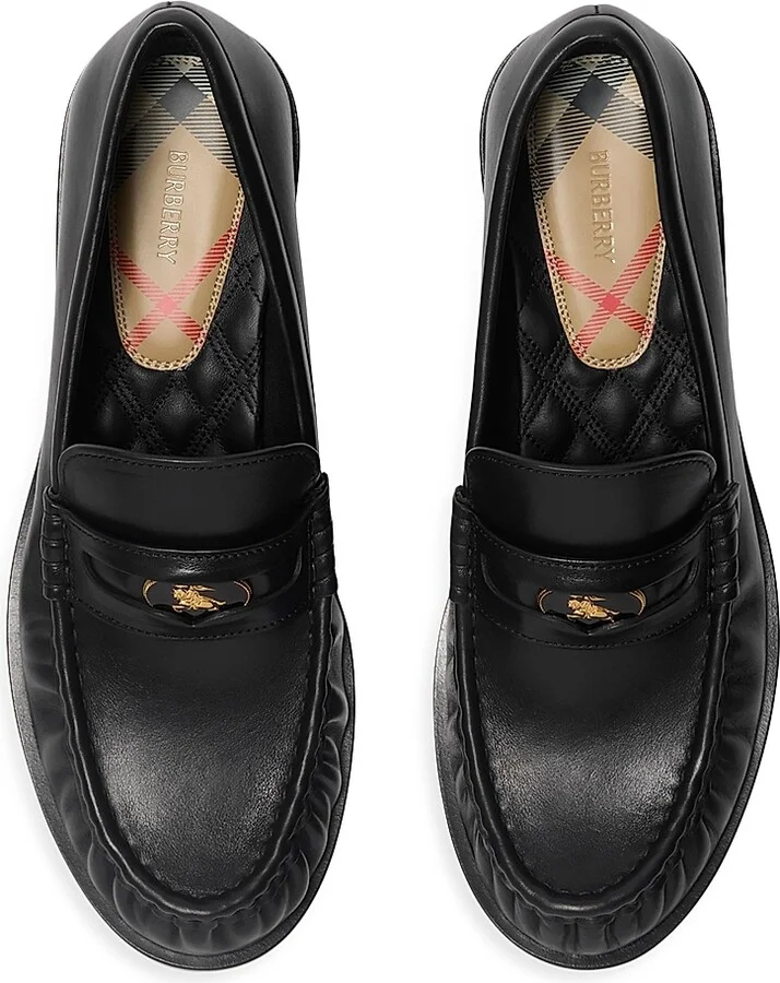Women's Cadet EKD Leather Penny Loafers - Black - Size 5 - Image 4