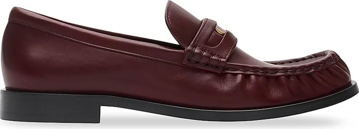 Women's Cadet EKD Leather Penny Loafers - Black - Size 5 - Image 10