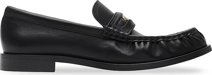 Women's Cadet EKD Leather Penny Loafers - Black - Size 5