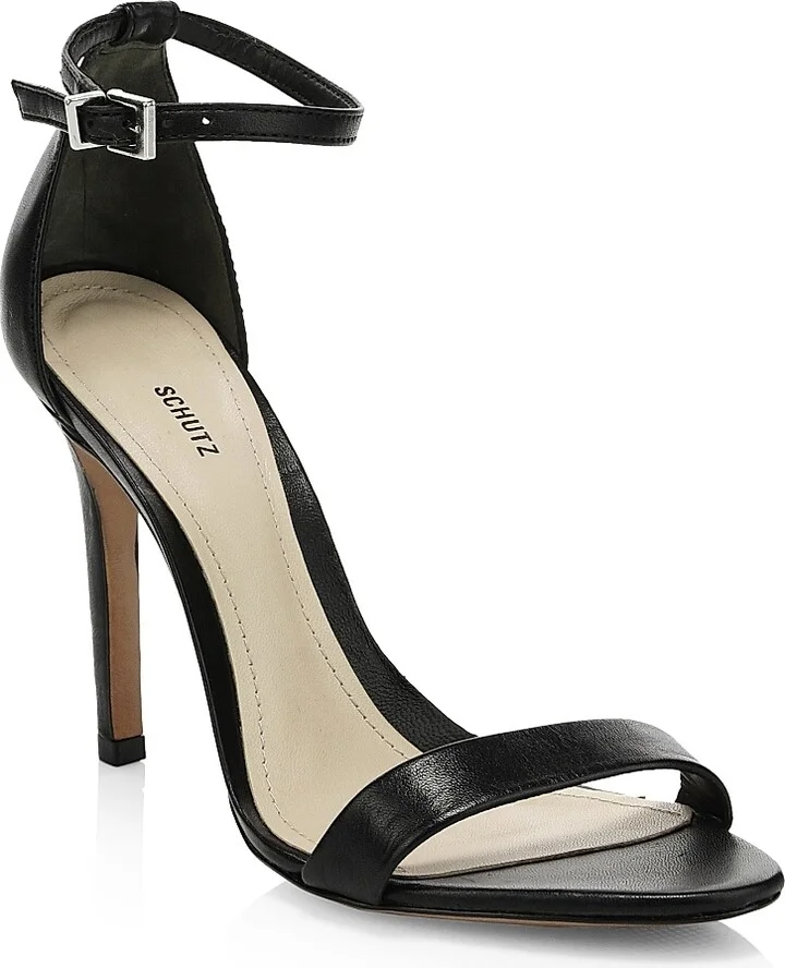 Women's Cadey-Lee Leather Ankle-Strap Sandals - Black - Size 5 - Image 2