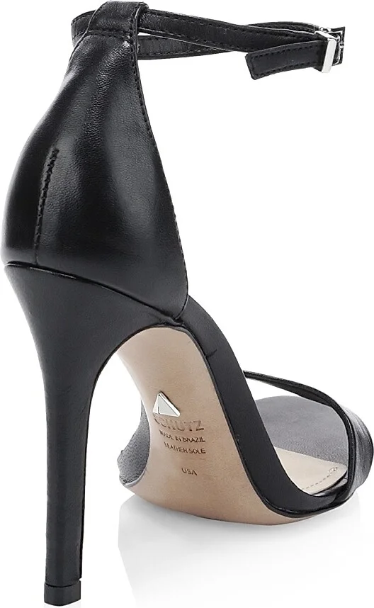 Women's Cadey-Lee Leather Ankle-Strap Sandals - Black - Size 5 - Image 3