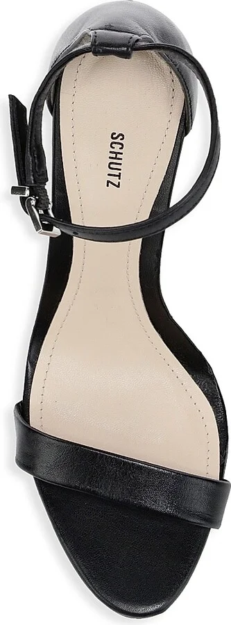 Women's Cadey-Lee Leather Ankle-Strap Sandals - Black - Size 5 - Image 5