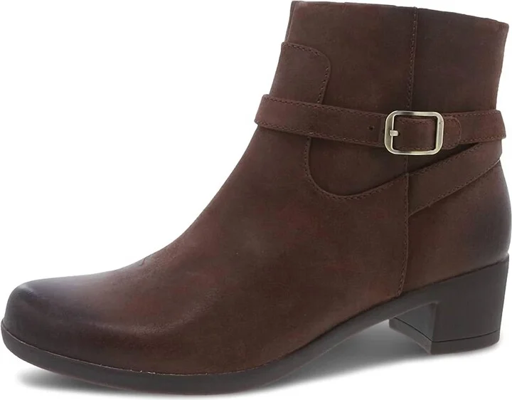 Women's Cagney Burnished Bootie In Brown