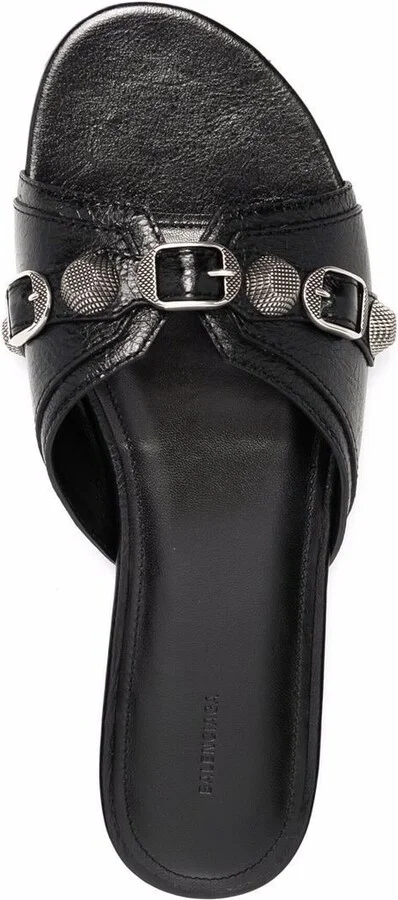 Women's Cagole Leather Sandals - Image 3