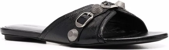 Women's Cagole Leather Sandals - Image 4