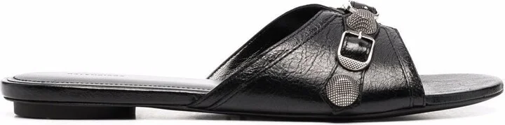 Women's Cagole Leather Sandals - Image 9