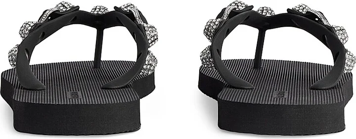 Women's Cagole Thong Sandals - Black - Size 6 - Image 5