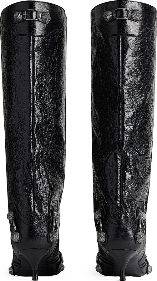 Women's Cagole Wide Boots - Black - Size 5 - Image 3