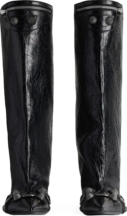 Women's Cagole Wide Boots - Black - Size 5 - Image 4