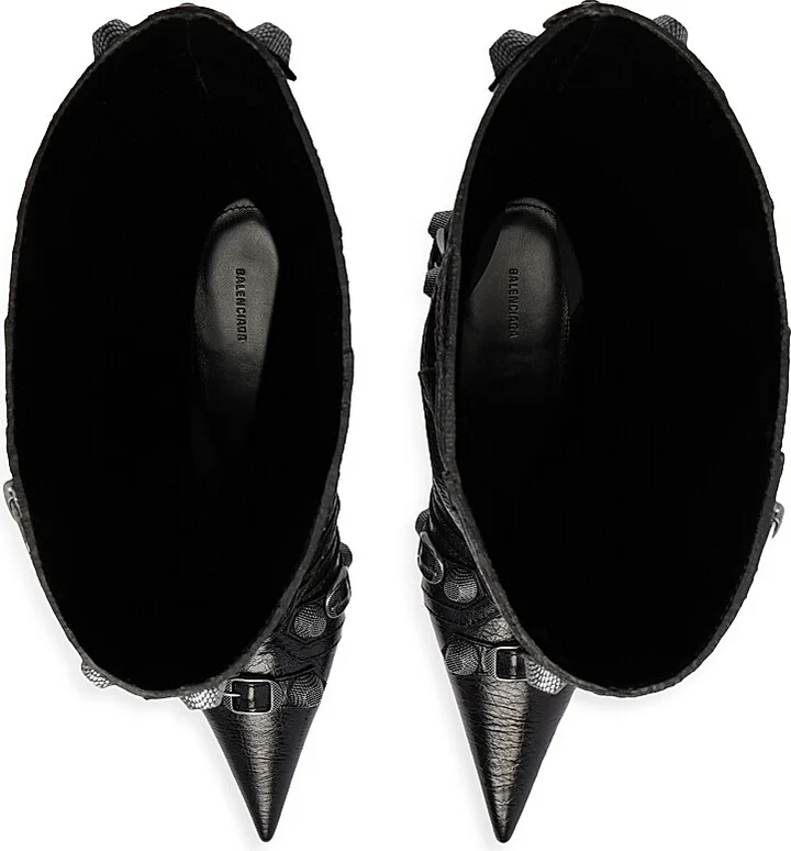 Women's Cagole Wide Boots - Black - Size 5 - Image 5