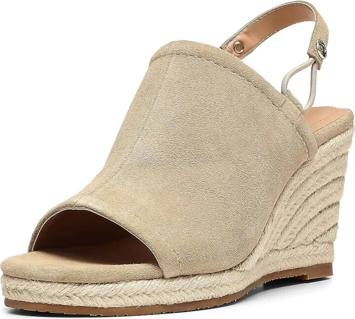 Women's Cai 2 Espradille Wedge Sandals In Sand Suede