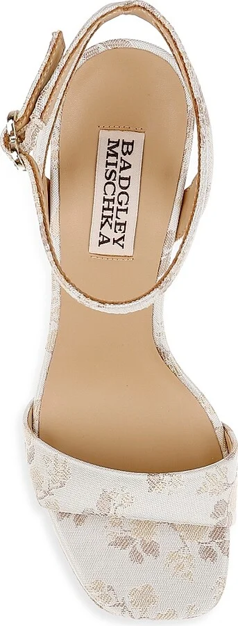 Women's Caia 120MM Jacquard Platform Sandals - Ivory Jacquard - Size 6 - Image 5