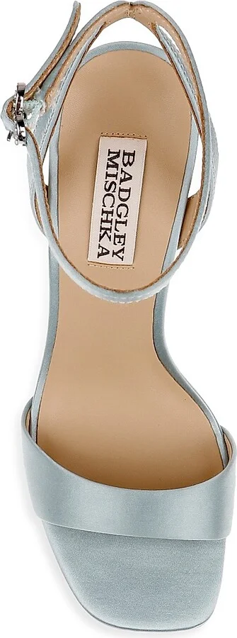 Women's Caia 120MM Satin Platform Sandals - Mist Blue - Size 6 - Image 5