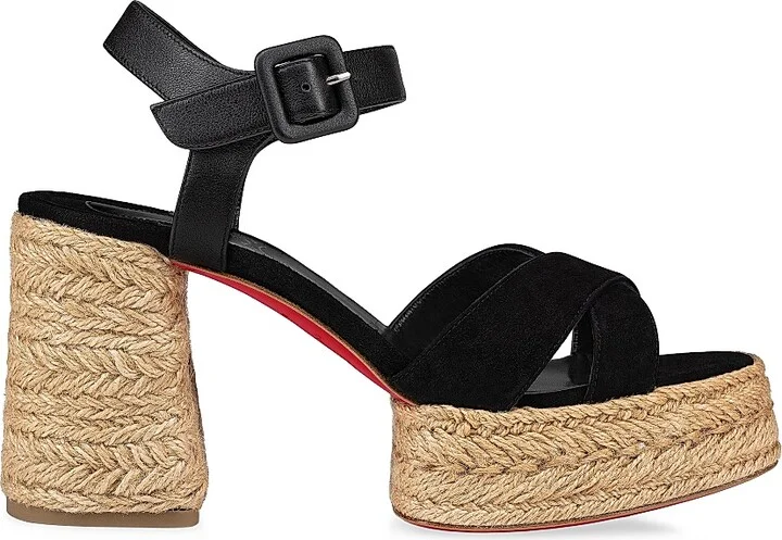 Women's Calakala 70MM Suede Platforms - Black - Size 6