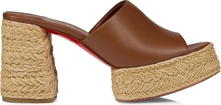 Women's Calakala Leather 85MM Mules - Cuoio - Size 6