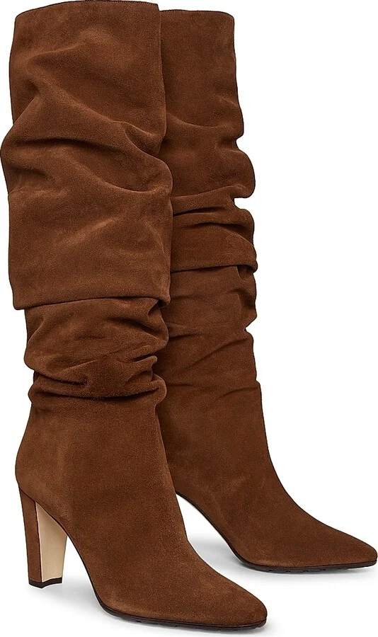 Women's Calassohi Suede Slouchy Knee-High Boots - Dark Brown - Size 6 - Image 2