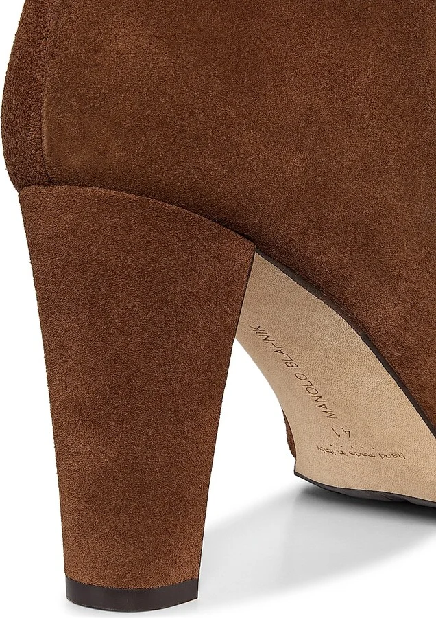 Women's Calassohi Suede Slouchy Knee-High Boots - Dark Brown - Size 6 - Image 3