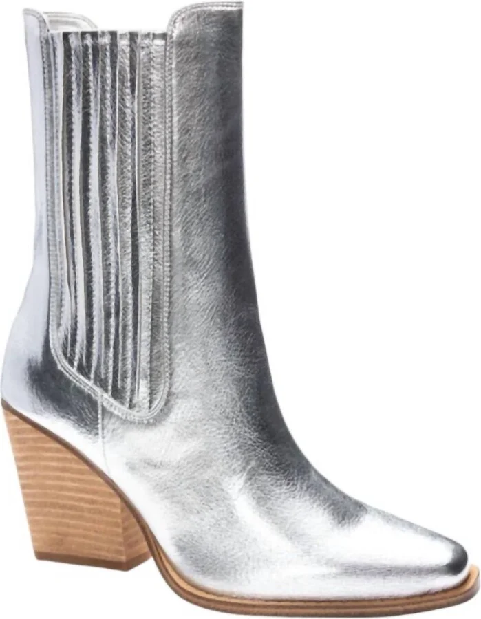 Women's Cali Bootie In Silver