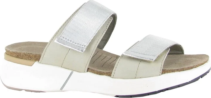 Women's Calliope Sandal In Ivory Leather/silver Grey