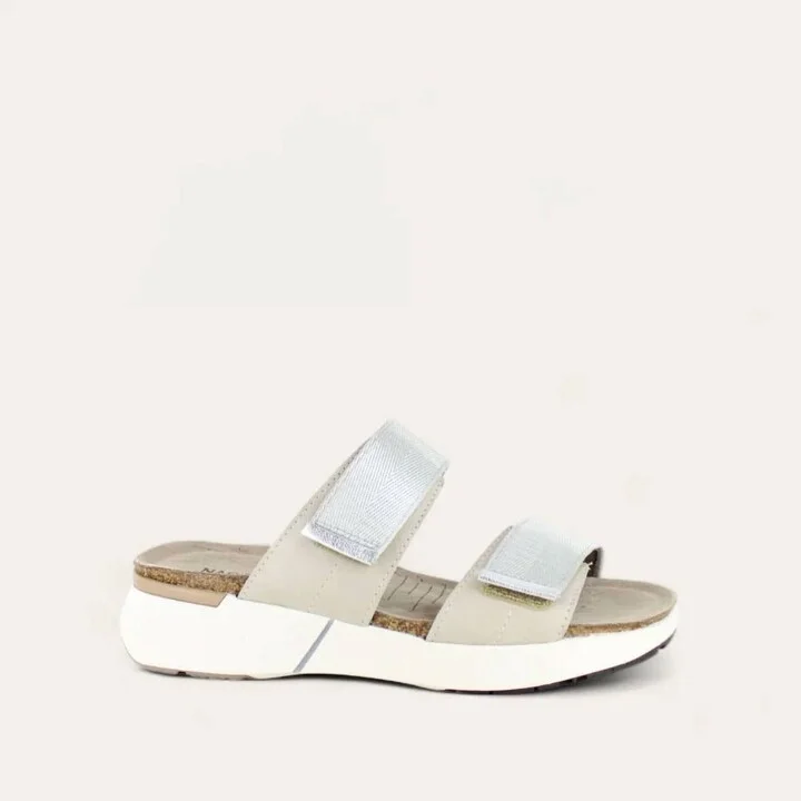 Women's Calliope Sandals - Medium In Ivory/silver