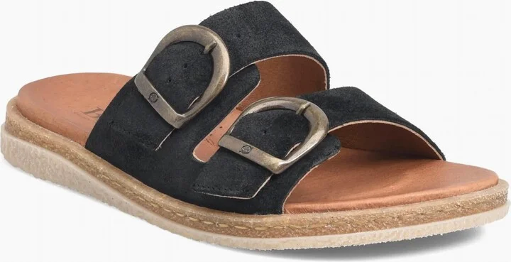 Women's Calysta Sandals In Black Distressed