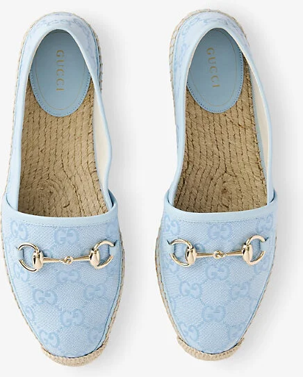 Womens Camel Ebony Sundial Horsebit Gg Canvas Espadrilles Eur 38/5 Uk Women - Image 3