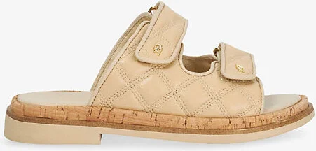 Womens Camel Leather Lottais Leather Sandals Eur 37 / 4 Uk Women