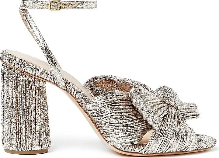 Women's Camellia Knotted Lamé Sandals - Gold - Size 5 - Image 8