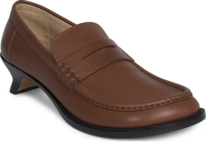 Women's Campo Flap-Back Leather Loafers - Rust - Size 6 - Image 2