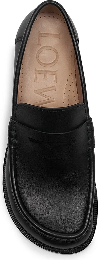 Women's Campo Flap-Back Leather Loafers - Rust - Size 6 - Image 8
