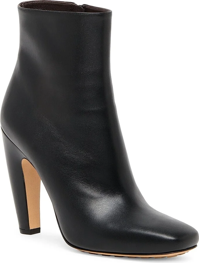 Women's Canalazzo 100MM Leather Ankle Booties - Black - Size 7 - Image 2