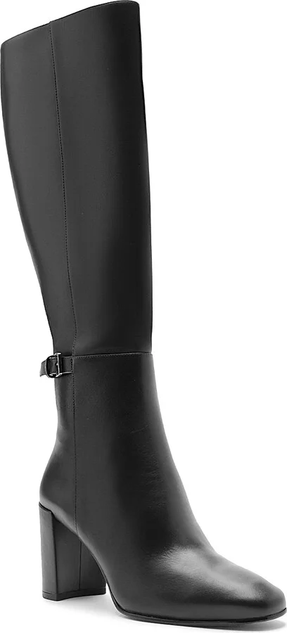 Women's Candance 70MM Leather Boots - Black - Size 10.5 - Image 2