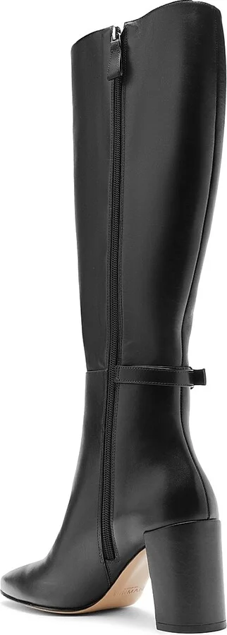 Women's Candance 70MM Leather Boots - Black - Size 10.5 - Image 4