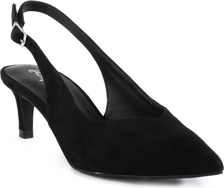 Women's Candlelight Slingback Pump In Black Suede