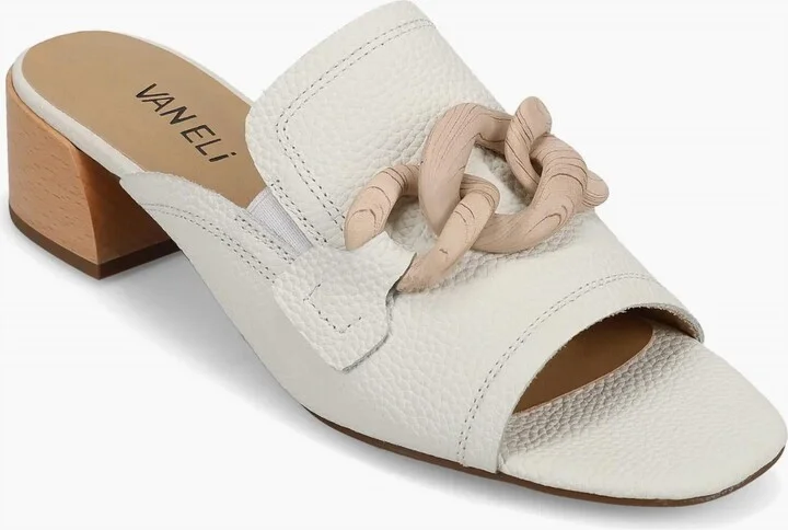 Women's Cannia Sandal In White Milled Calf