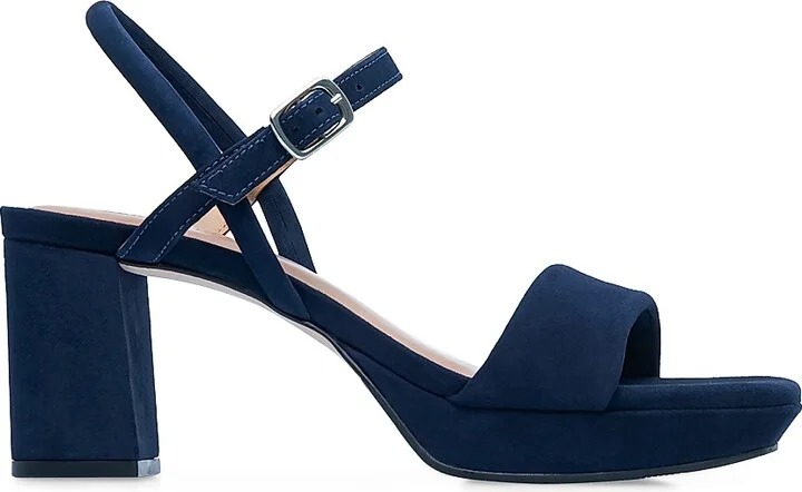 Women's Canto Platform Heeled Sandals - Dark Navy - Size 6