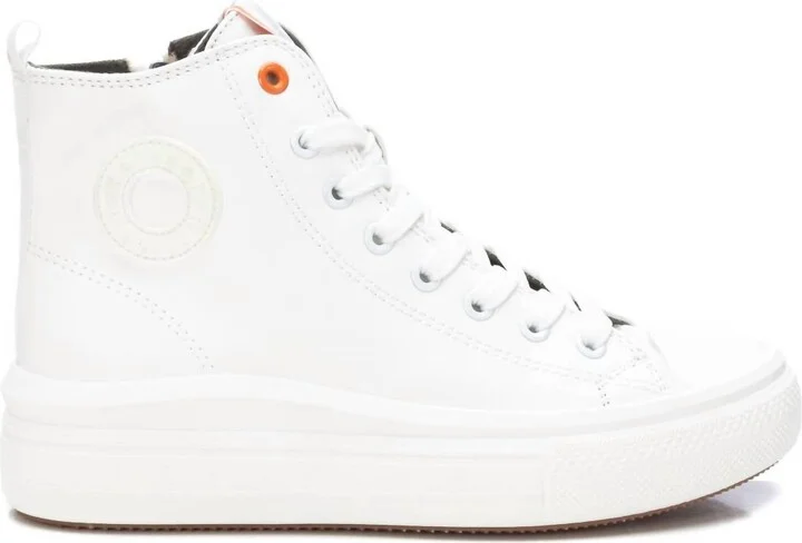 Women's Canvas Ankle Booties In White