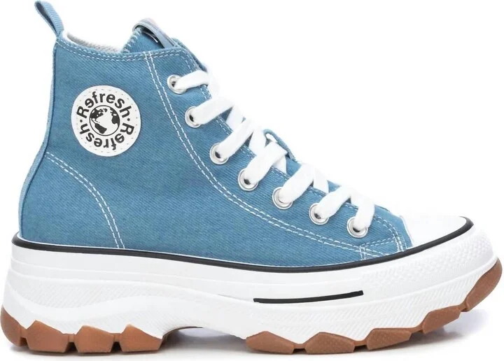 Women's Canvas Ankle Boots In Jeans