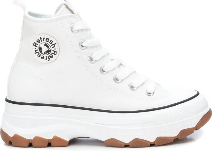 Women's Canvas Ankle Boots In White