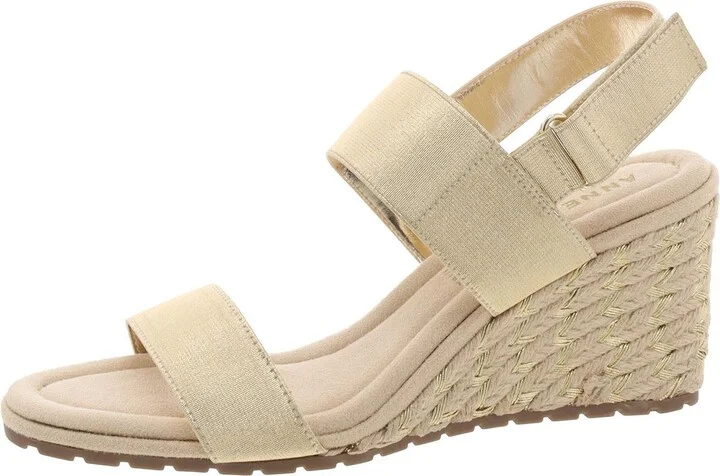Womens Canvas Dressy Wedge Sandals