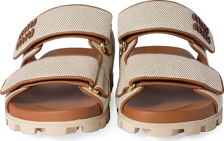 Women's Canvas Slides - Beige Khaki - Size 5 - Image 2
