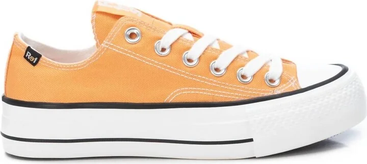 Women's Canvas Sneakers In Orange