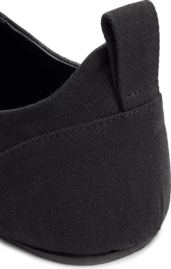 Women's Canvas Square-Toe Sneakers - Black - Size 5 - Image 6