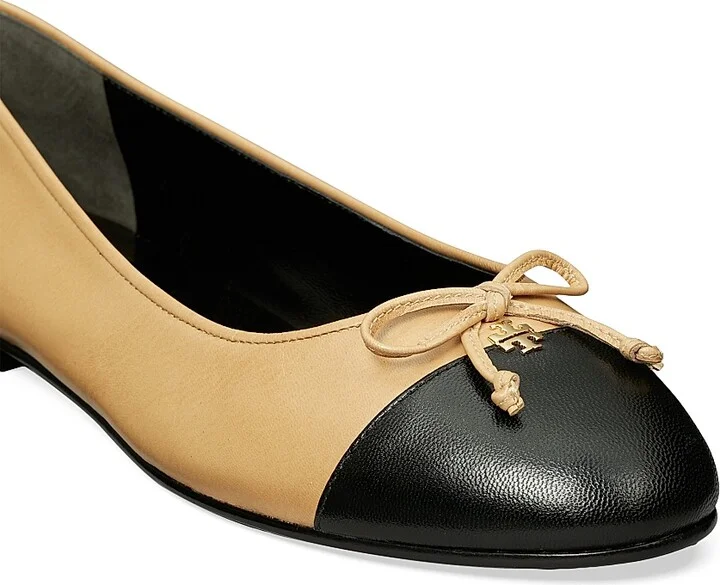 Women's Cap Toe Ballet Flats - Tan - Size 10 - Image 2