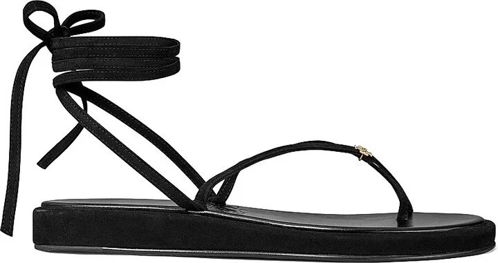 Women's Capri Wrap-Up Sandals - Black - Size 10